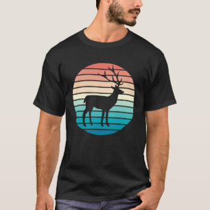 Deer Vintage Animal  Retro Hunter Animals Deer Hun T-Shirt