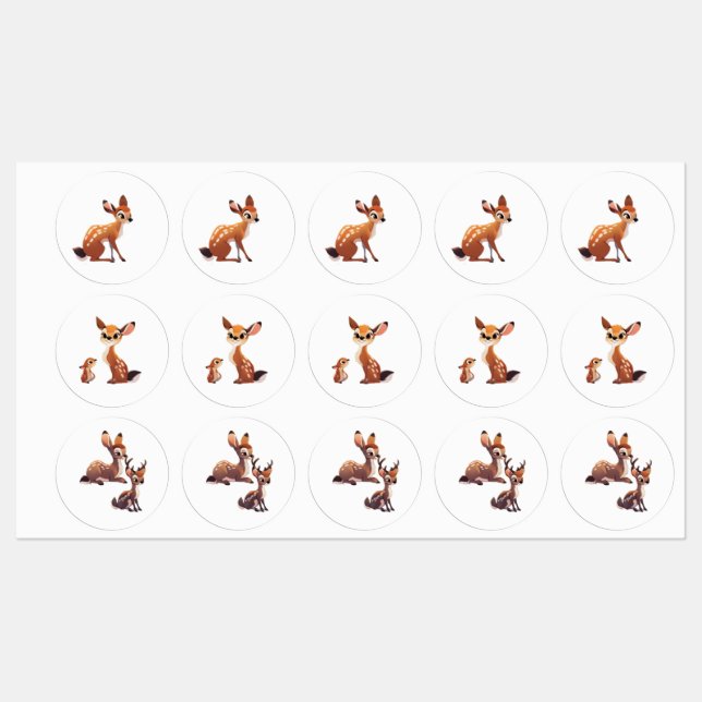Deer Vinyl Sticker (Sheet)