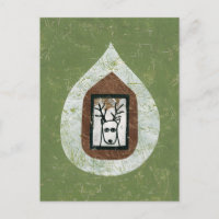 Deer Waiting For You To Leave Postcard