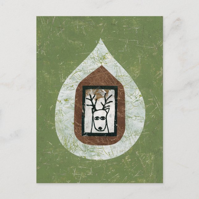 Deer Waiting For You To Leave Postcard (Front)