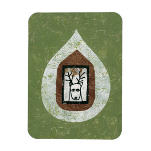 Deer Waiting For You To Leave Refrigerator Magnet
