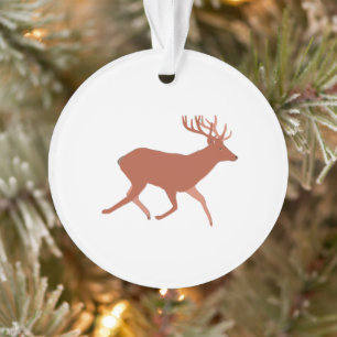 Deer Walking Festive  Ornament