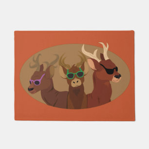 Deer Wearing Sunglasses Doormat