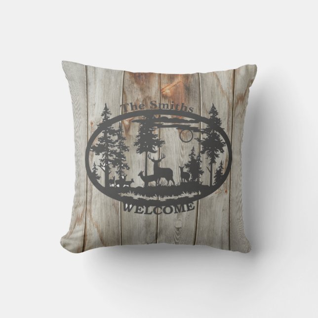 deer welcome pillow (Front)