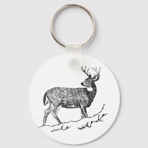 Deer / White -Tailed / Odocolileus virginian calvi Key Ring