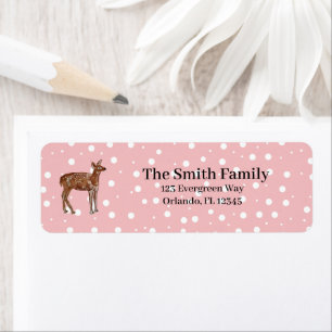 Deer Wilderness Illustration Return Address  Label