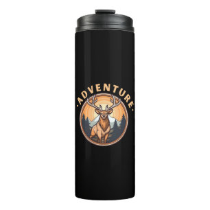 Deer - Wildness - Camping - Adventure Thermal Tumbler