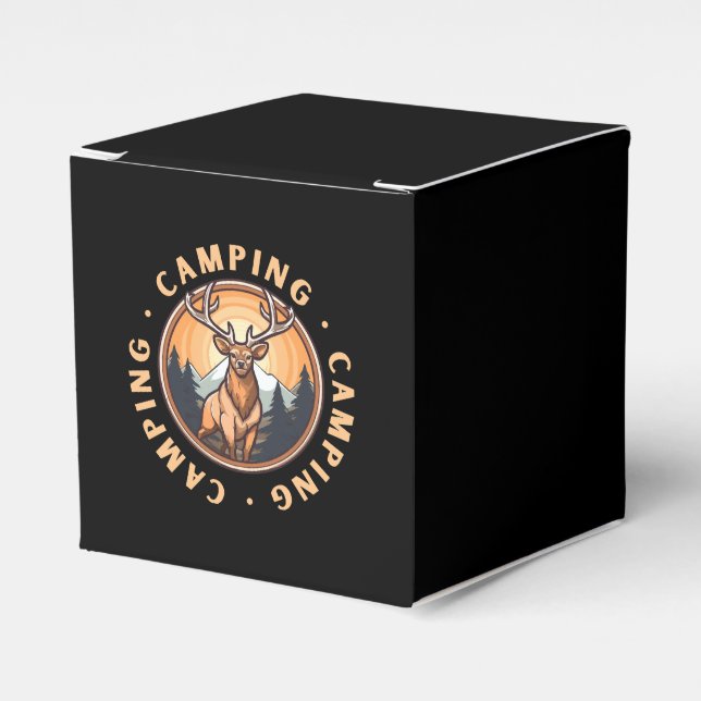 Deer - Wildness - Camping Favour Box (Front Side)