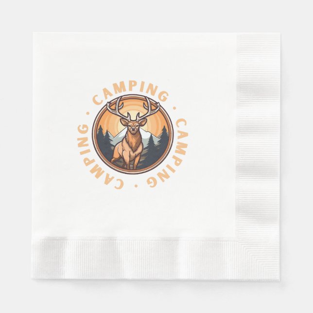 Deer - Wildness - Camping Napkin (Front)