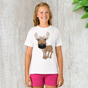 Deer With A Big Nose Girls T-Shirt
