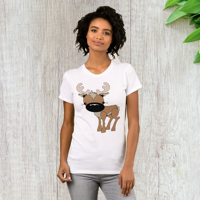 Deer With A Big Nose Womens T-Shirt (Creator Uploaded)