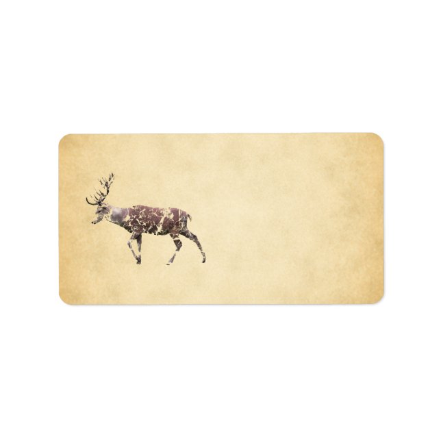 Deer with a Grungy Look Label (Front)