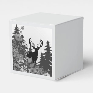 Deer with Big Rack Out of Forest Favour Box