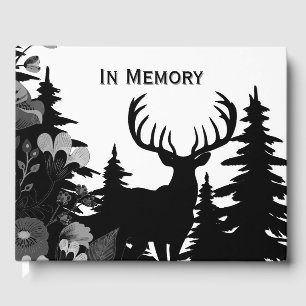 Deer with Big Rack Out of Forest Memory Guest Book