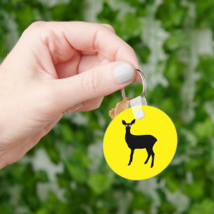 Deer With Headlights - Key Ring
