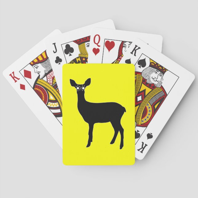Deer With Headlights -  Playing Cards (Back)