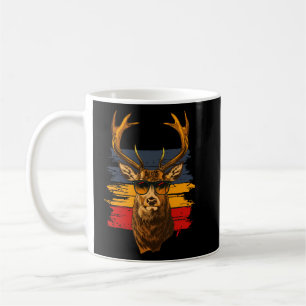 Deer with sunglasses vintage coffee mug