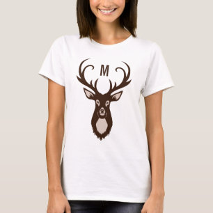 Deer with Your Monogram custom shirts & jackets