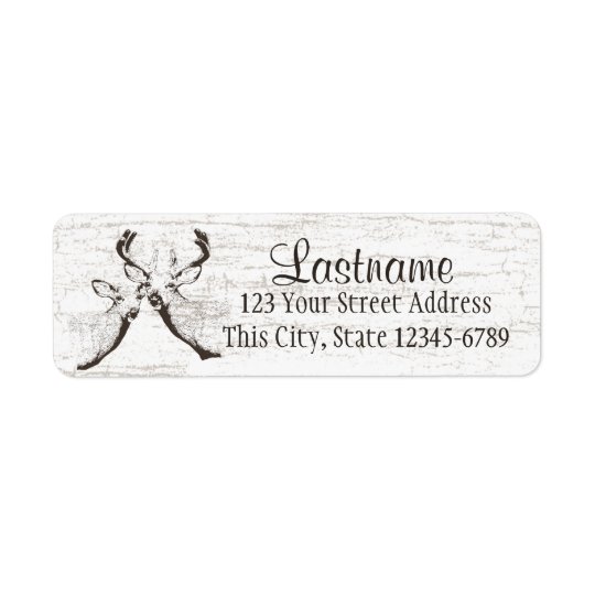 Deer Woodland Birch Return Address Label