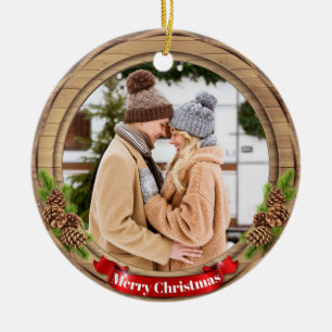Deer Xmas Character Reindeer Animal Christmas Cer Ceramic Ornament