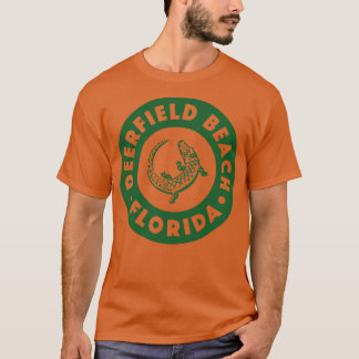 Deerfield Beach Florida Circle Green T-Shirt