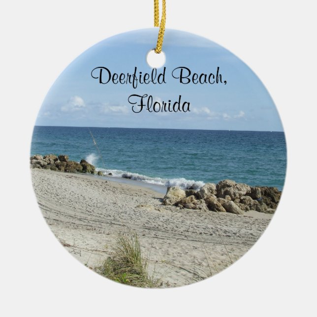 Deerfield Beach Florida Ornament (Front)