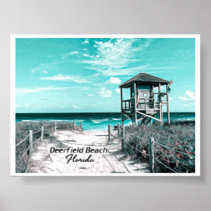 DEERFIELD BEACH FLORIDA POSTER