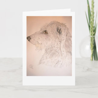 Deerhound Holiday Card