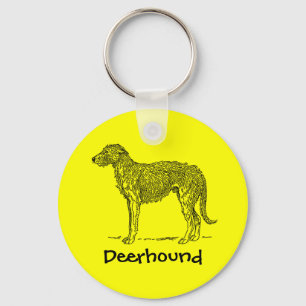 Deerhound Key Ring