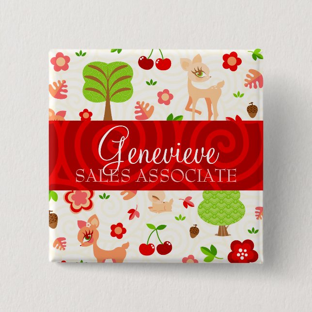 Deerie Forest Name Badge (Front)