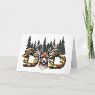 Deerly Disguised – Cool Camo Dad Style Card