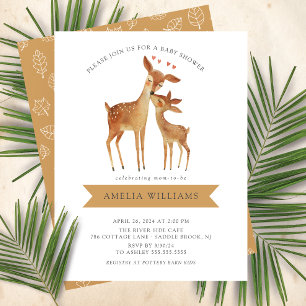 Deerly Loved Baby Shower Invitation