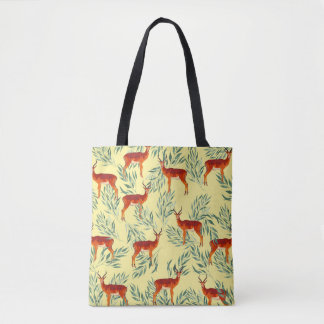 Deer's Autumn Adventure Tote Bag