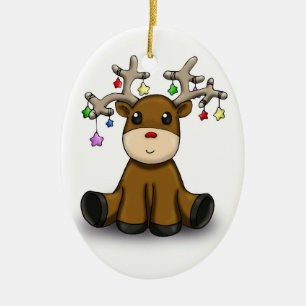 Deers Ceramic Tree Decoration