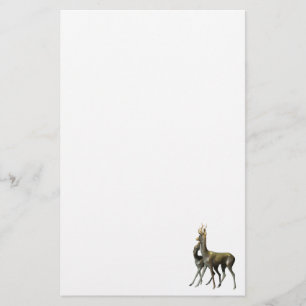 Deers in love stationery
