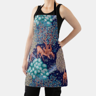 Deers in The Forest, William Morris Apron