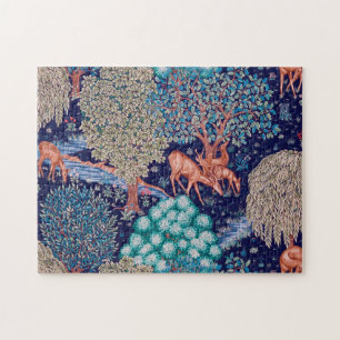 Deers in The Forest, William Morris Jigsaw Puzzle