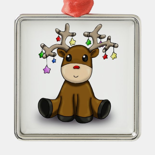 Deers Metal Ornament (Front)