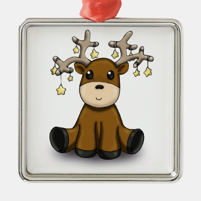 Deers Metal Ornament (Front)