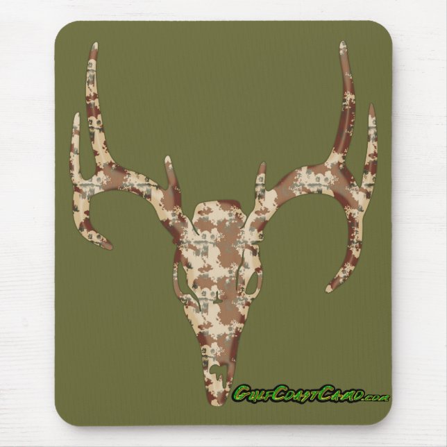 DeerSkull in Digital Brown for Hunters Mouse Pad (Front)