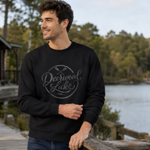 Deerwood Lake Classic Vintage Lake Life Crewneck Sweatshirt