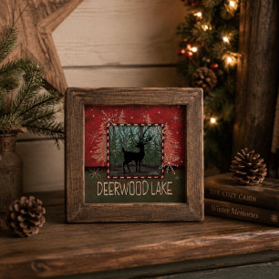 “Deerwood Lake'’ Inspirivity square print