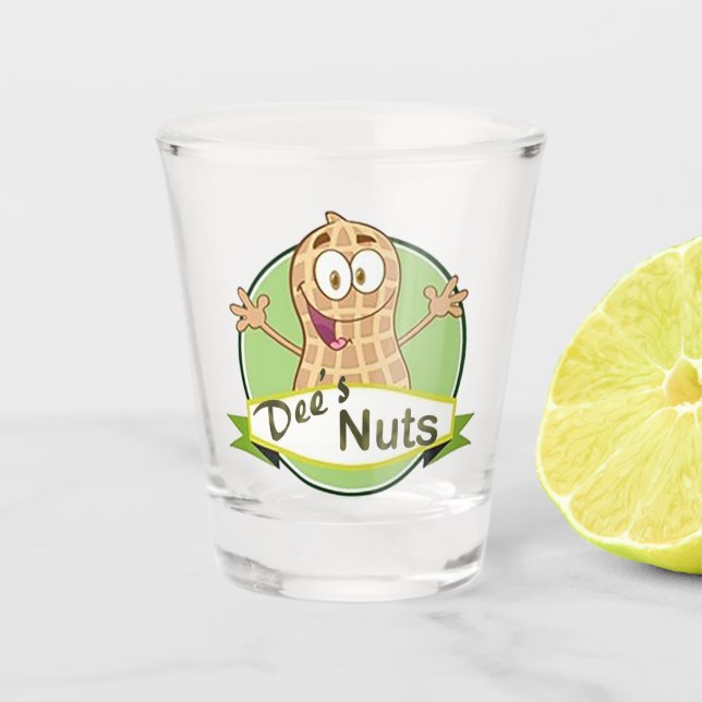 Dee's Nuts brand Shot Glass (Front)