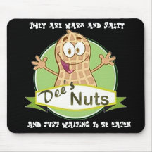 Dee's Nuts Mouse Pad (Black)