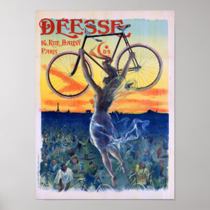 Déesse Cycles 1898 Vintage Advertising Poster