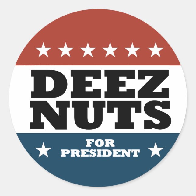 Deez Nuts 2024 Classic Round Sticker (Front)