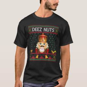 Deez Nuts Nutcracker Funny Ugly Christmas Sweater