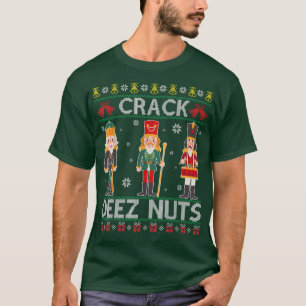 Deez Nuts Nutcracker Funny Ugly Christmas Sweater