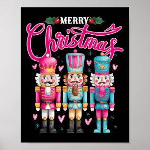Deez Nuts Nutcracker Merry Christmas Matching Paja Poster