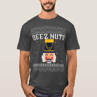 Deez Nuts Nutcracker Ugly Christmas Sweater Funny 